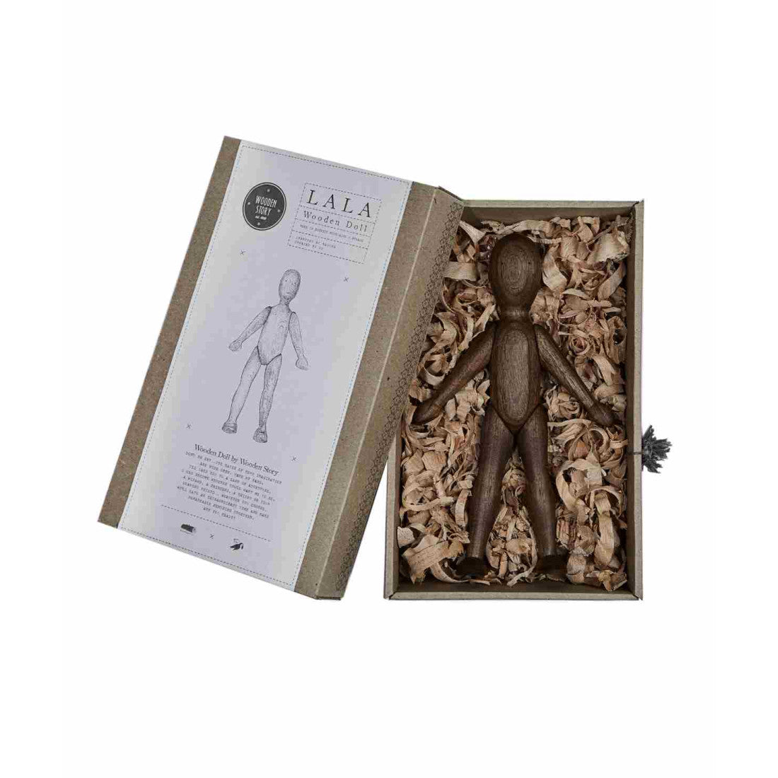 Drewniana lalka Orzechowa ze spodniami Wooden Story – zdjęcie 7