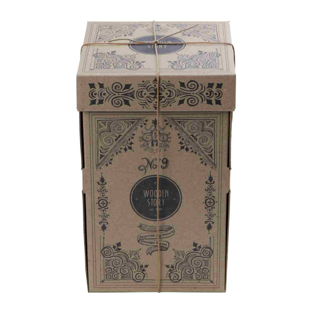 Drewniana piramida kwadratowa Wooden Story – kolorowa – zdjęcie 3