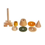 Drewniana układanka LALA Stick Fig No.01 Wooden Story – kolorowa – zdjęcie 3