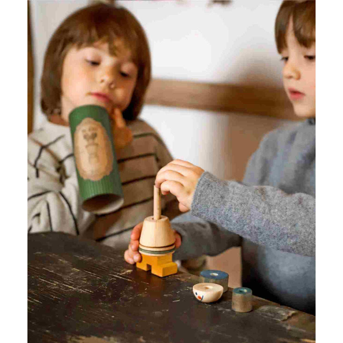 Drewniana układanka LALA Stick Fig No.02 Wooden Story – kolorowa – zdjęcie 6