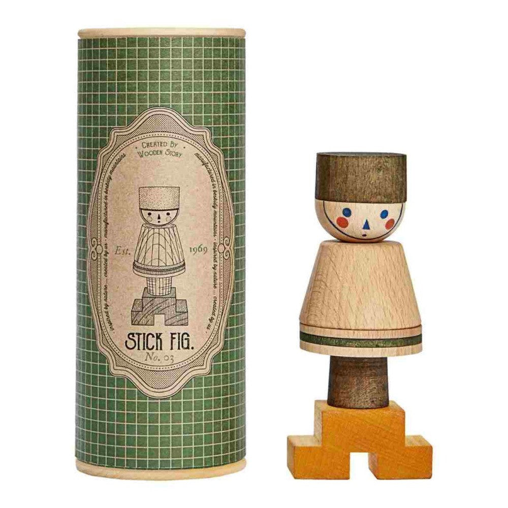 Drewniana układanka LALA Stick Fig No.03 Wooden Story – kolorowa – zdjęcie 2