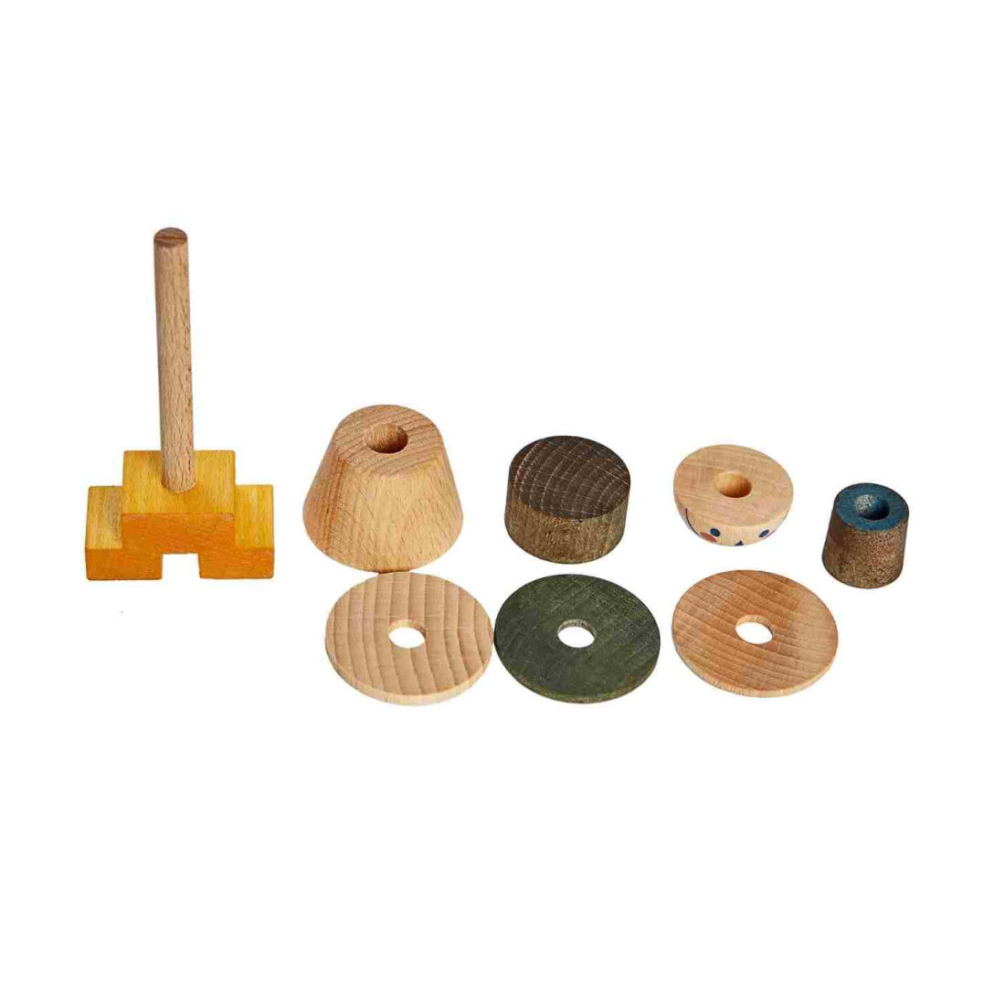 Drewniana układanka LALA Stick Fig No.03 Wooden Story – kolorowa – zdjęcie 3