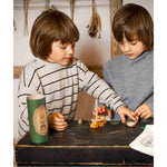 Drewniana układanka LALA Stick Fig No.04 Wooden Story – kolorowa – zdjęcie 4