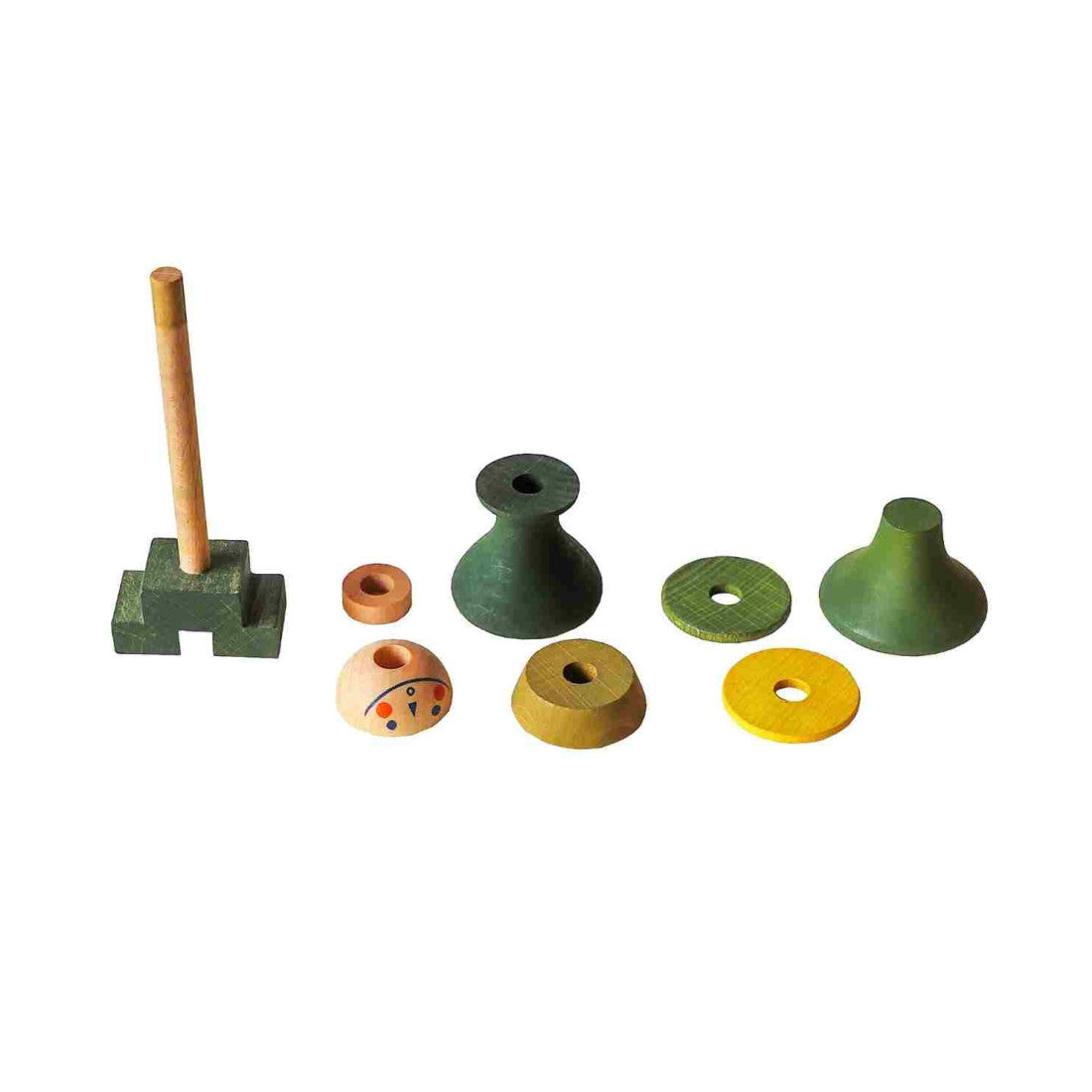 Drewniana układanka LALA Stick Fig No.07 Wooden Story – kolorowa – zdjęcie 3