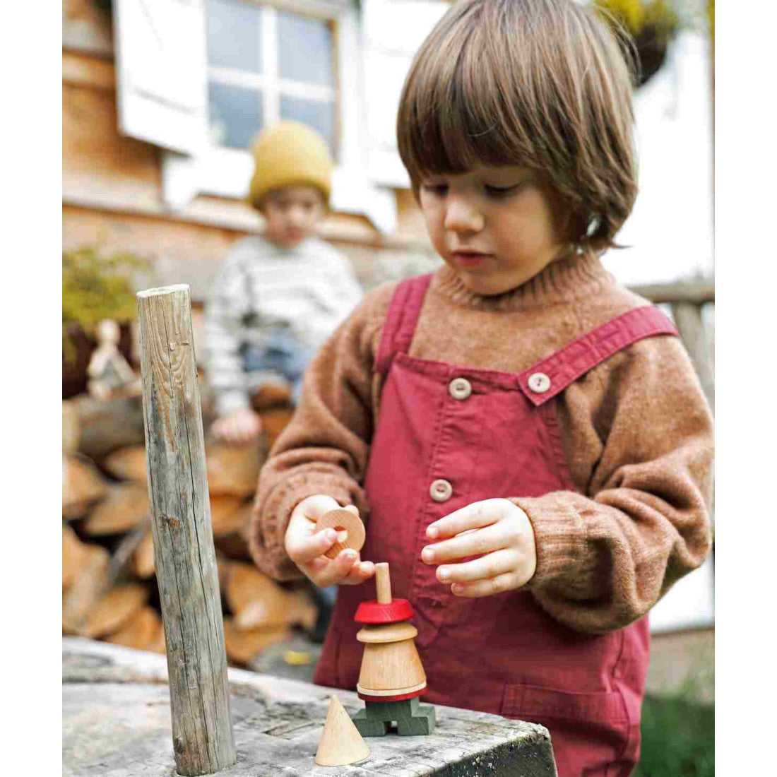 Drewniana układanka LALA Stick Fig No.07 Wooden Story – kolorowa – zdjęcie 7