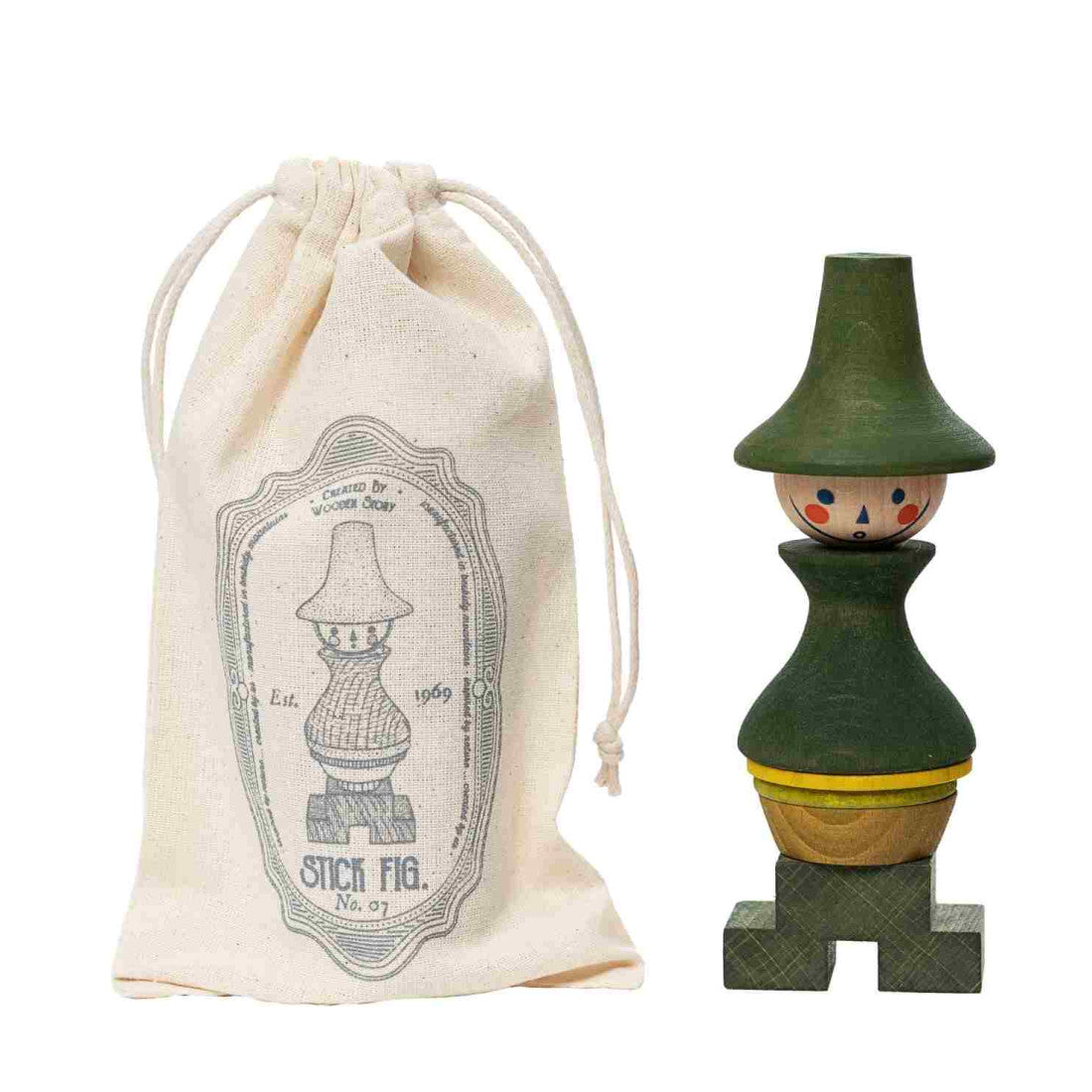 Drewniana układanka LALA Stick Fig No.07 Wooden Story – kolorowa – zdjęcie 8