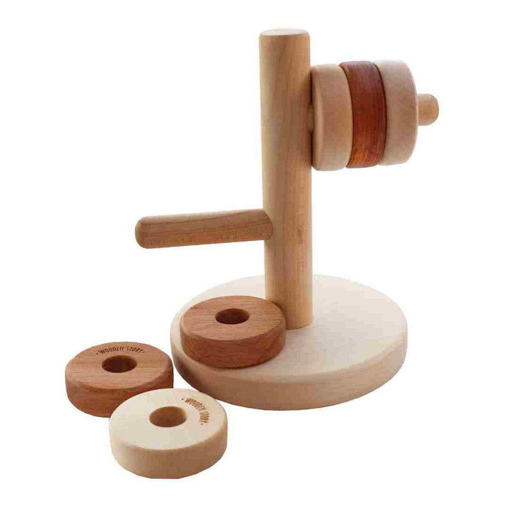 Drewniana układanka Montessori Horyzontalna Wieża Wooden Story – zdjęcie 3