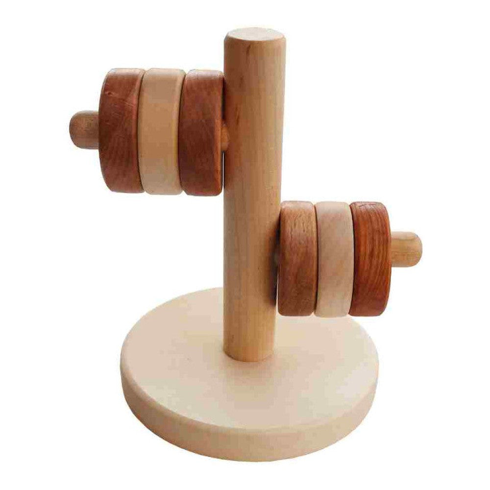 Drewniana układanka Montessori Horyzontalna Wieża Wooden Story