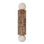 Drewniana układanka obracanka Commedia Dell'Arte Wooden Story – naturalna