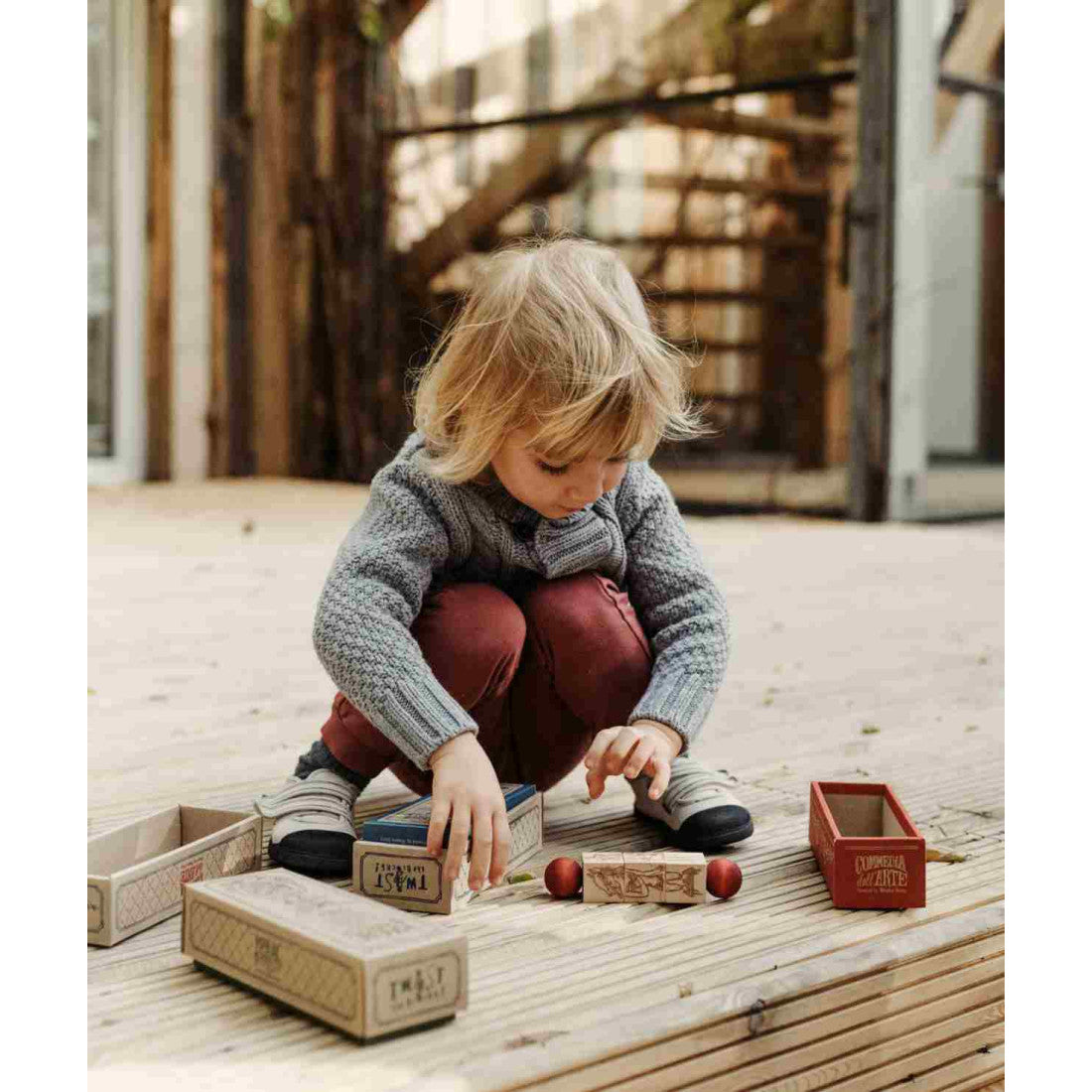 Drewniana układanka obracanka Magic Forest Wooden Story – kolorowa – zdjęcie 7