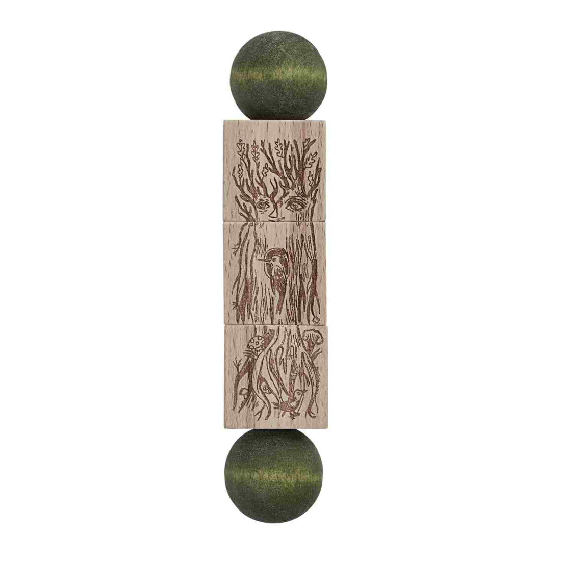 Drewniana układanka obracanka Magic Forest Wooden Story – kolorowa