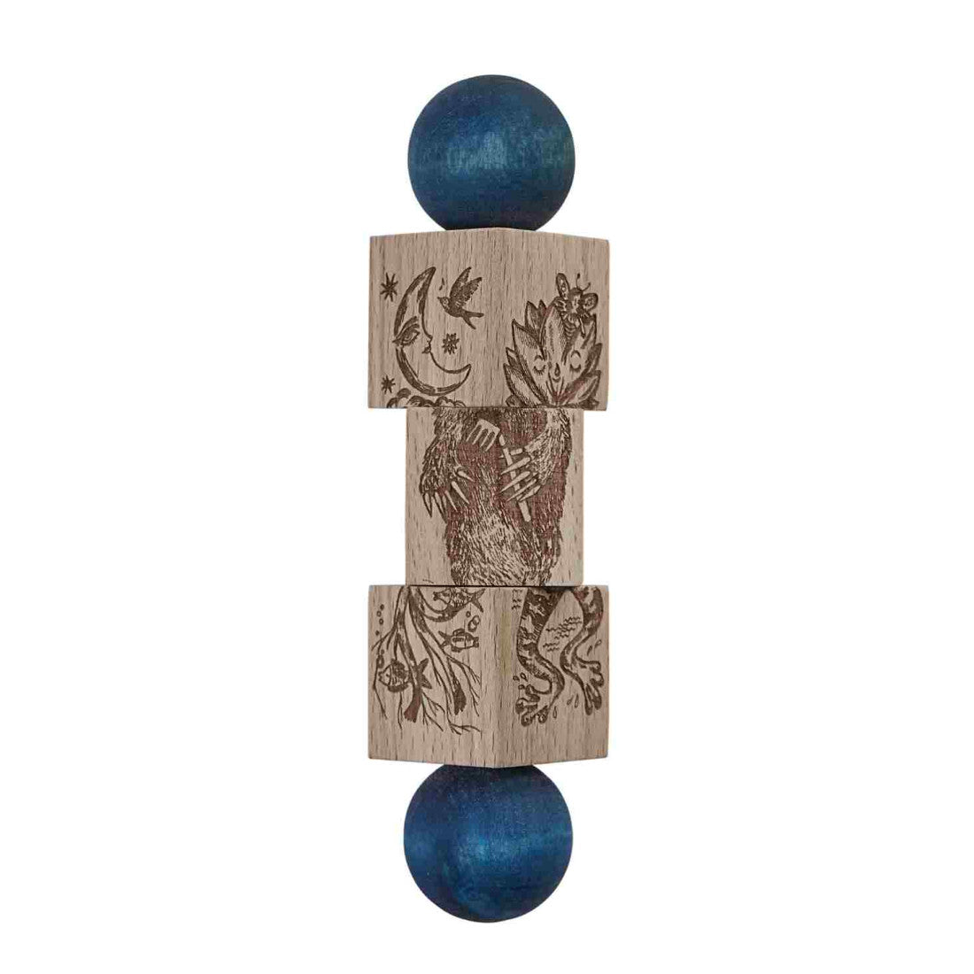 Drewniana układanka obracanka Secret Garden Wooden Story – kolorowa – zdjęcie 2