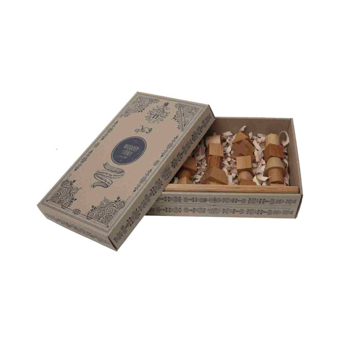 Drewniana układanka Płotek Wooden Story – naturalna – zdjęcie 2