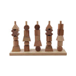 Drewniana układanka Płotek Wooden Story – naturalna