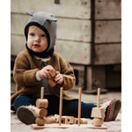Drewniana układanka Płotek XL Wooden Story – naturalna – zdjęcie 4