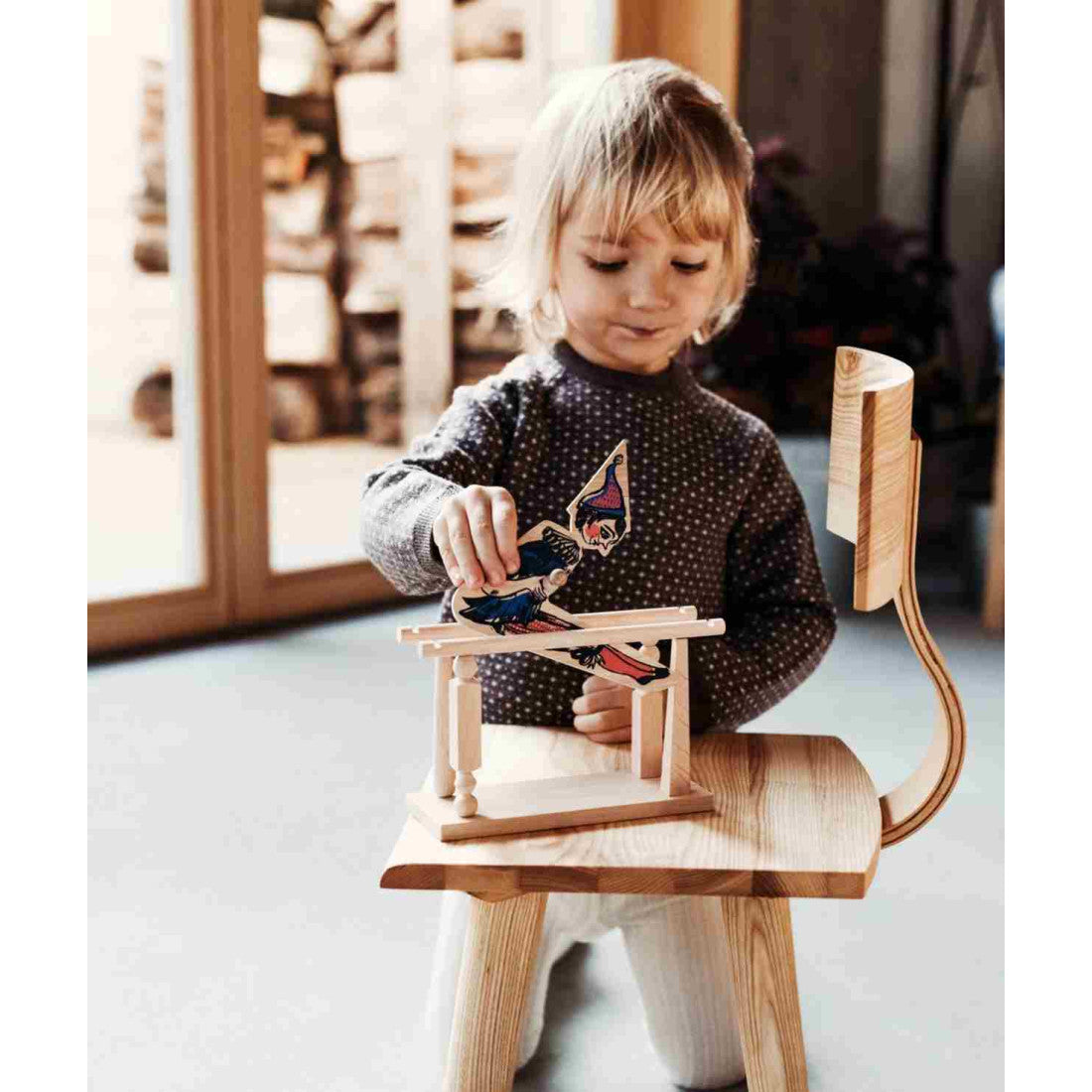 Drewniana zabawka Akrobata Chłopiec Wooden Story – zdjęcie 2