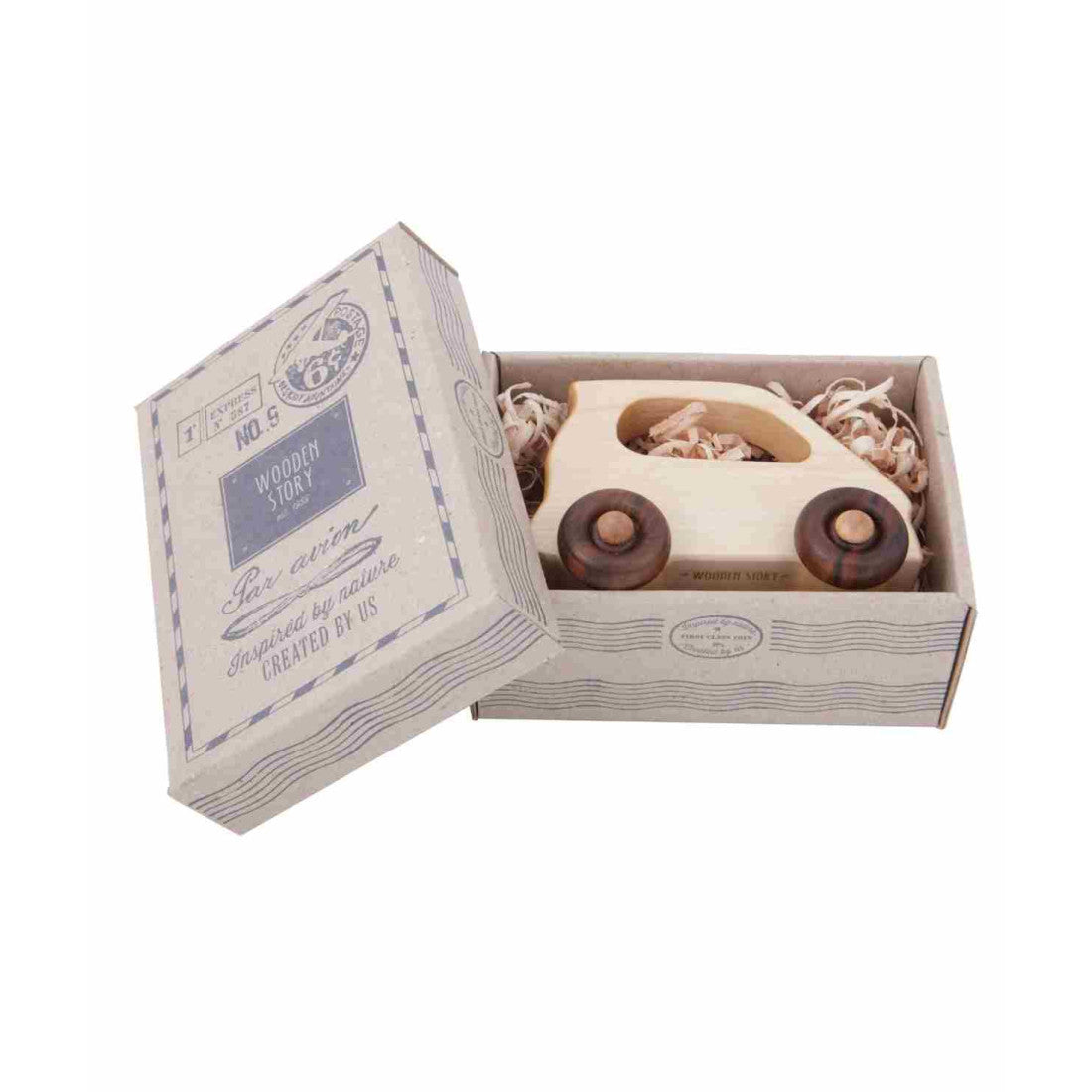 Drewniana zabawka na kółkach Auto Electric Wooden Story – zdjęcie 2