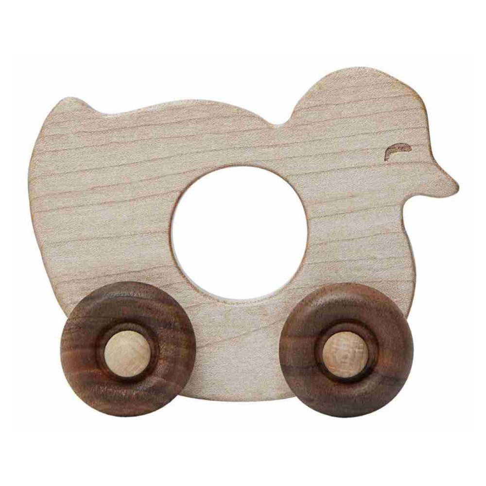Drewniana zabawka na kółkach Kaczka Wooden Story