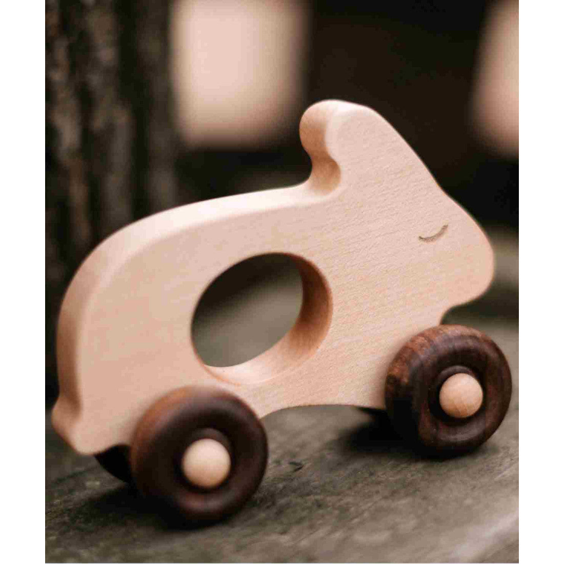 Drewniana zabawka na kółkach Królik Wooden Story – zdjęcie 8