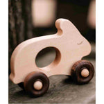 Drewniana zabawka na kółkach Królik Wooden Story – zdjęcie 8