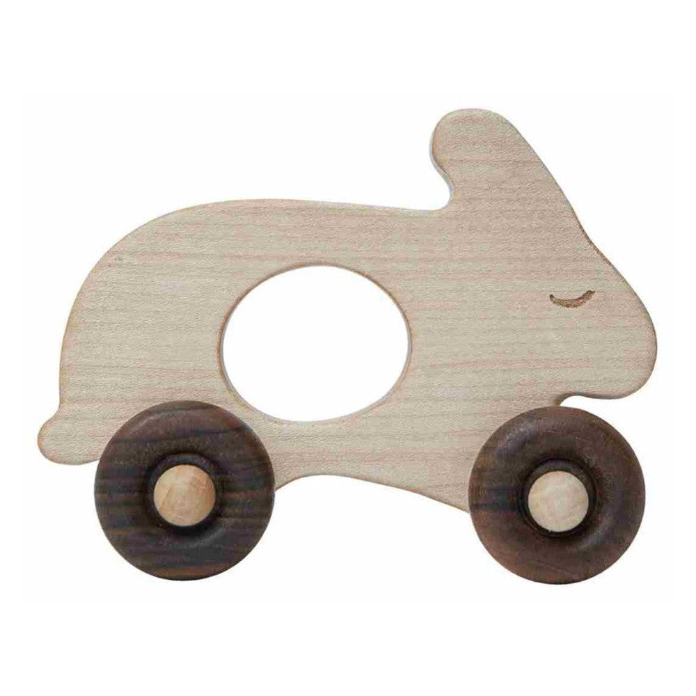 Drewniana zabawka na kółkach Królik Wooden Story