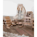 Drewniane klocki architektoniczne w worku Wooden Story – 200 el. – zdjęcie 2