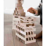 Drewniane klocki architektoniczne w worku Wooden Story – 200 el. – zdjęcie 3