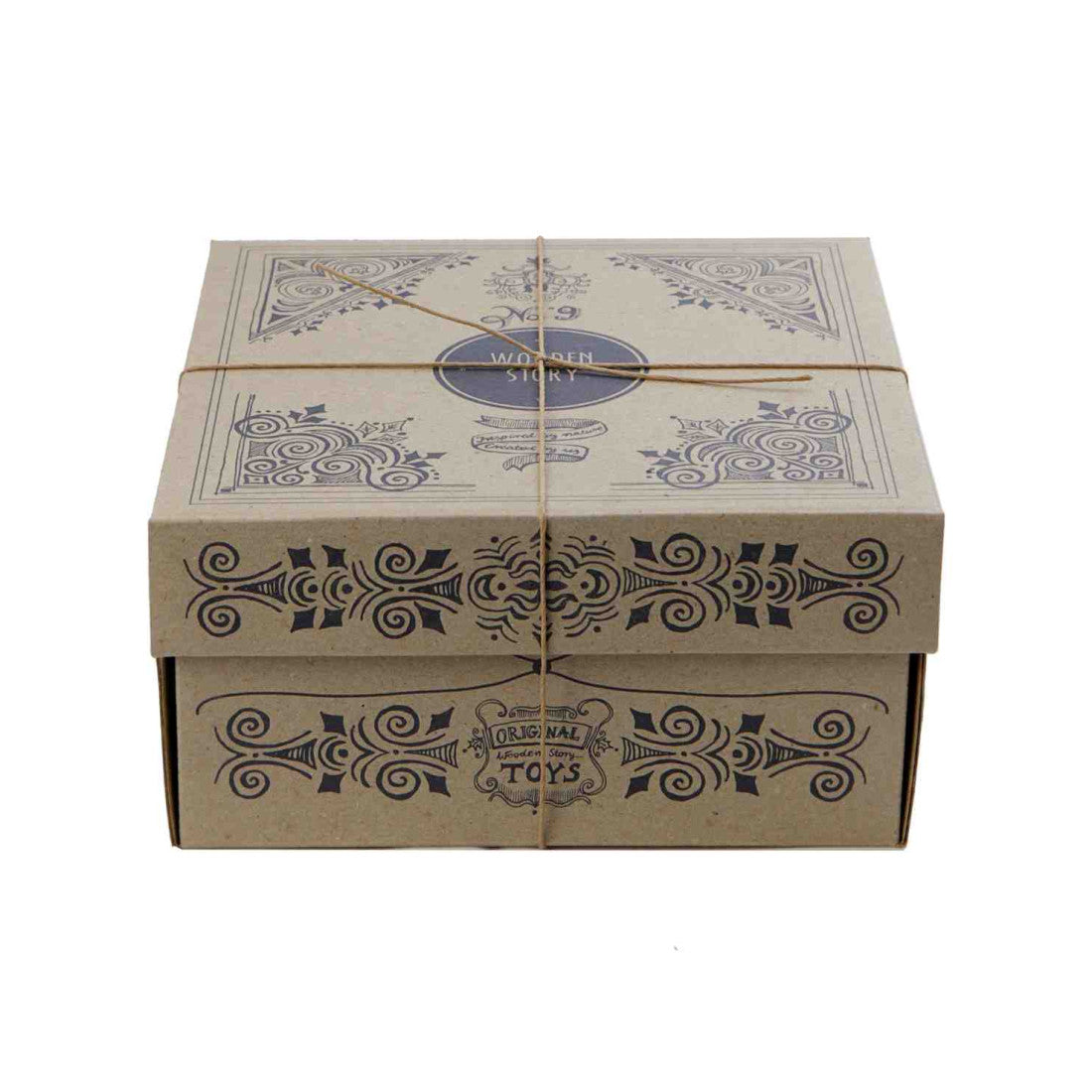 Drewniane klocki do sortowania kształtów Wooden Story – naturalne XL, 9 el. – zdjęcie 3