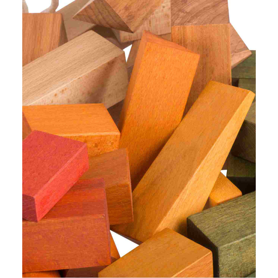 Drewniane klocki w worku Wooden Story – kolorowe, XL, 50 el. – zdjęcie 2