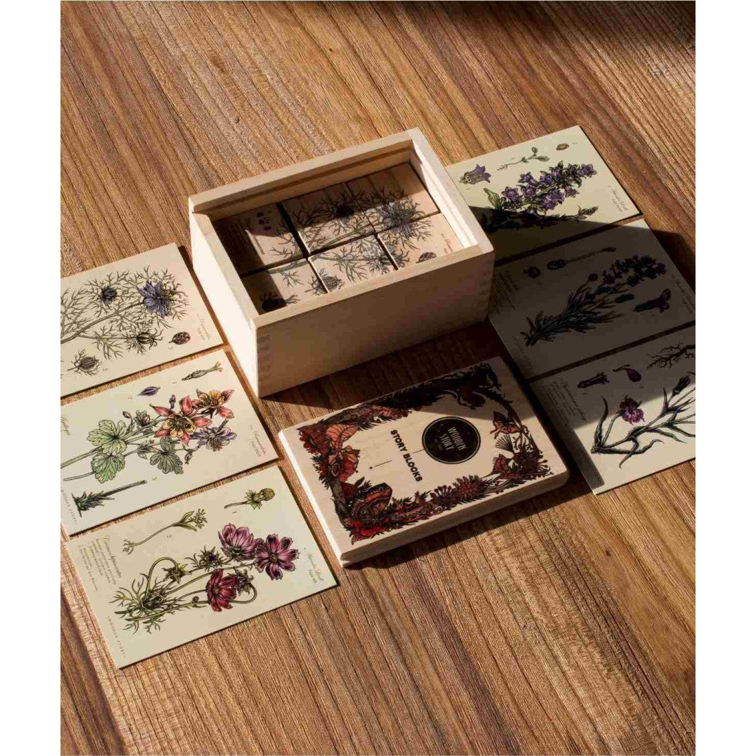Drewniane klocki Życie Pszczoły Wooden Story – rośliny miododajne – zdjęcie 4
