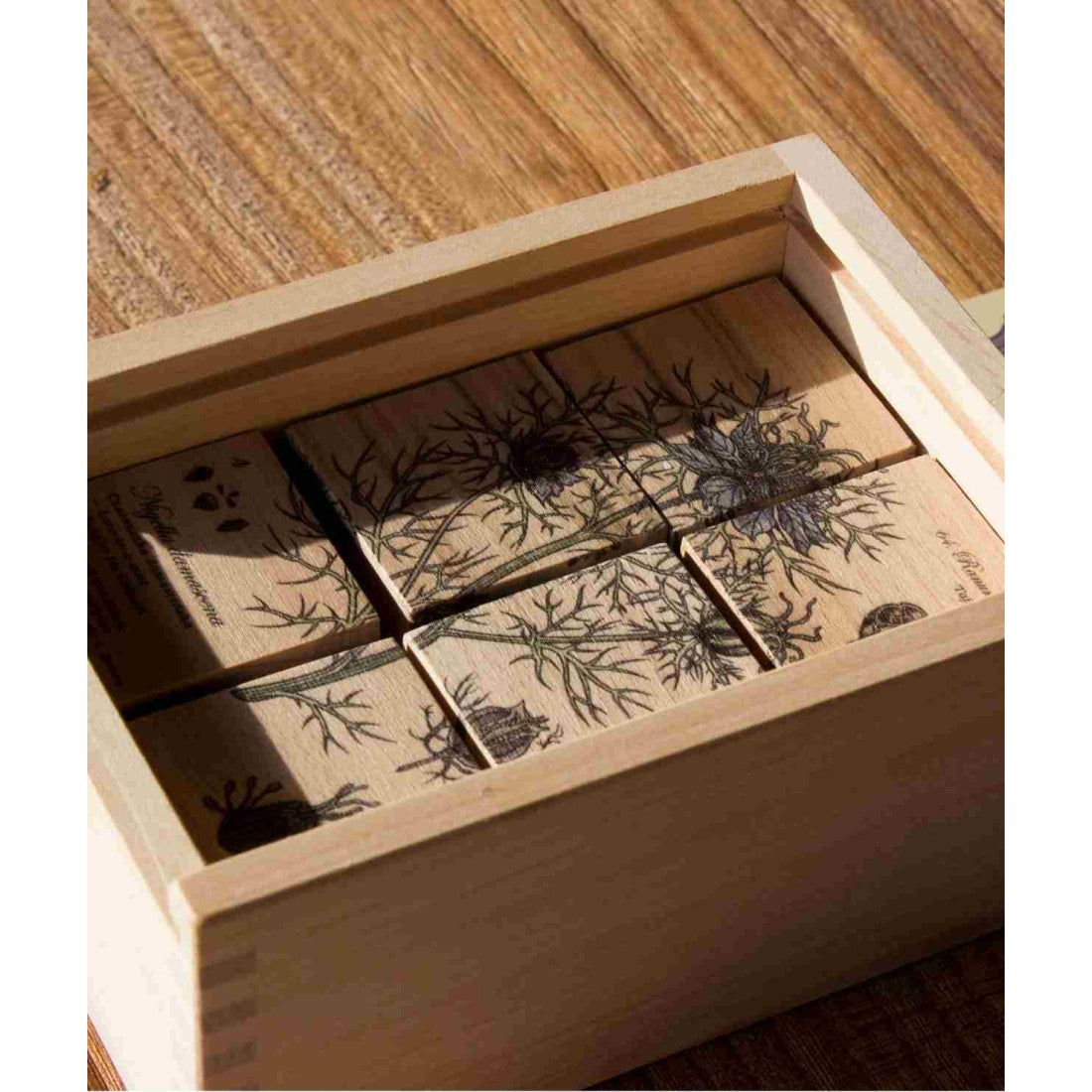 Drewniane klocki Życie Pszczoły Wooden Story – rośliny miododajne – zdjęcie 5