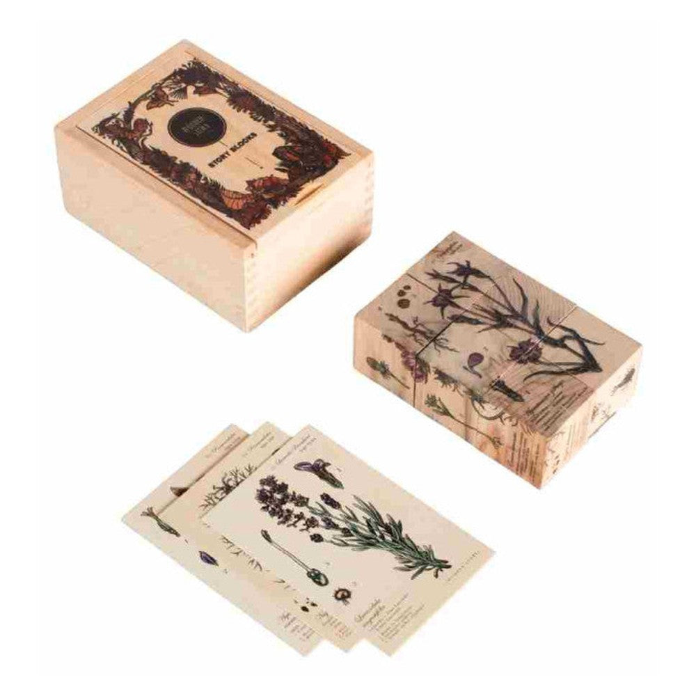 Drewniane klocki Życie Pszczoły Wooden Story – rośliny miododajne