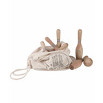 Drewniane kręgle Wooden Story – naturalne, 10 szt. – zdjęcie 2