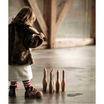 Drewniane kręgle Wooden Story – naturalne, 10 szt. – zdjęcie 3