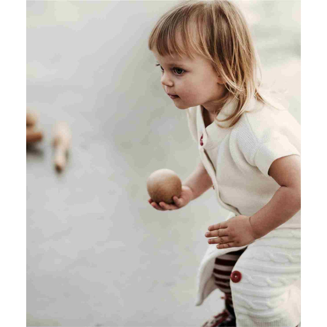 Drewniane kręgle Wooden Story – naturalne, 10 szt. – zdjęcie 6