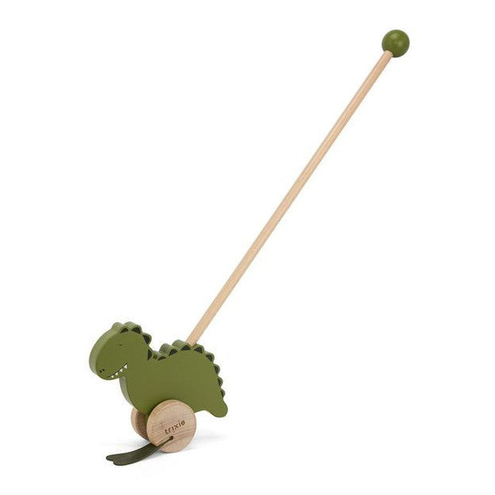 Drewniany pchacz Dinozaur Trixie – 18 × 8,6 × 51 cm