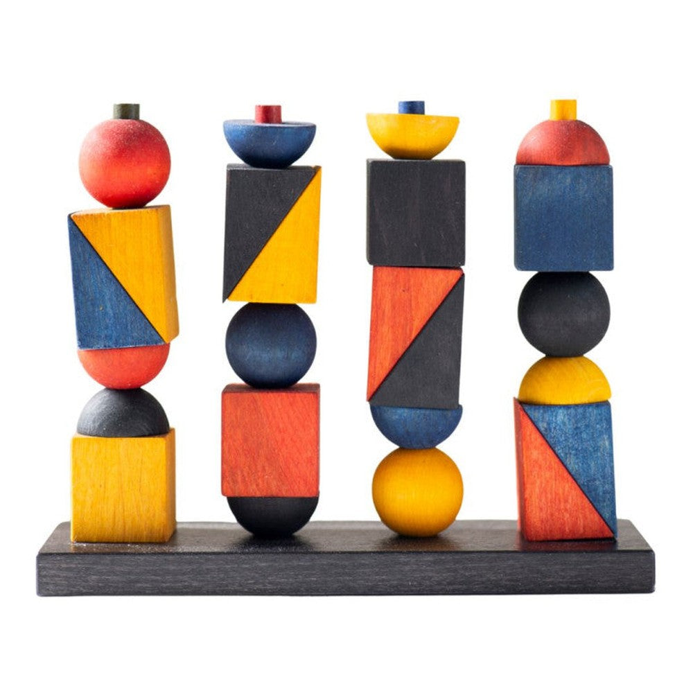 Drewniany płotek Modern X Wooden Story – Modern Stacking Toy
