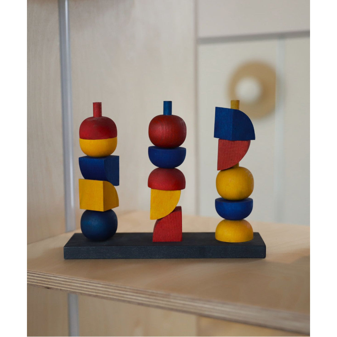 Drewniany płotek Modern Y Wooden Story – Modern Stacking Toy – zdjęcie 3