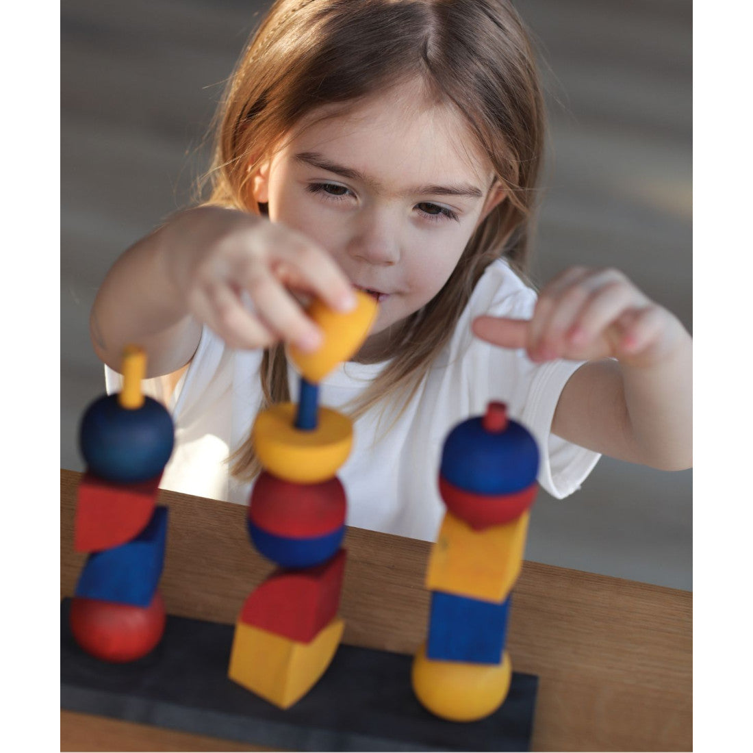 Drewniany płotek Modern Y Wooden Story – Modern Stacking Toy – zdjęcie 4