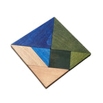 Drewniany tangram w woreczku Wooden Story – barwa zimna