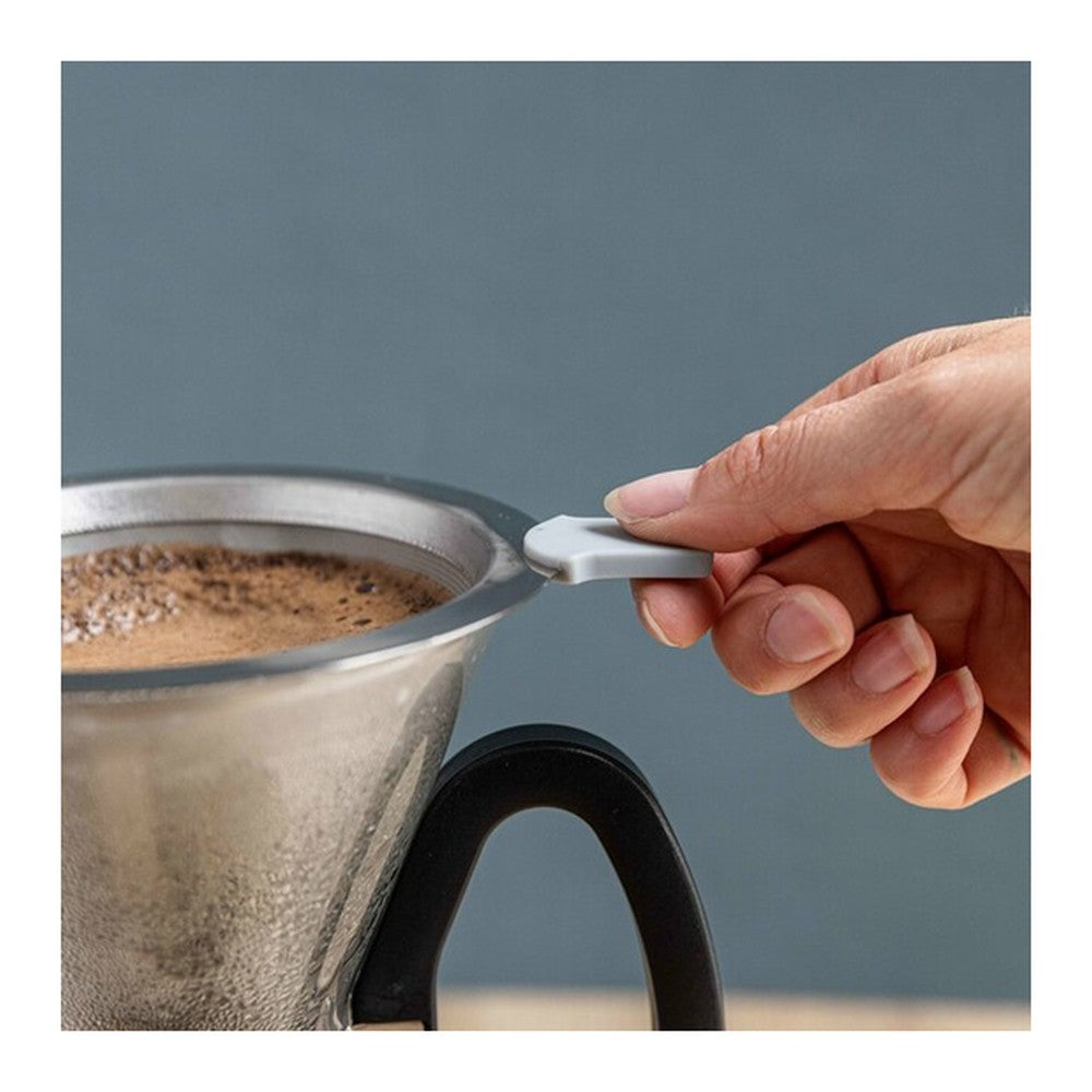 Dripper do kawy Pour Over La Cafetière – srebrny – zdjęcie 3