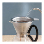 Dripper do kawy Pour Over La Cafetière – srebrny