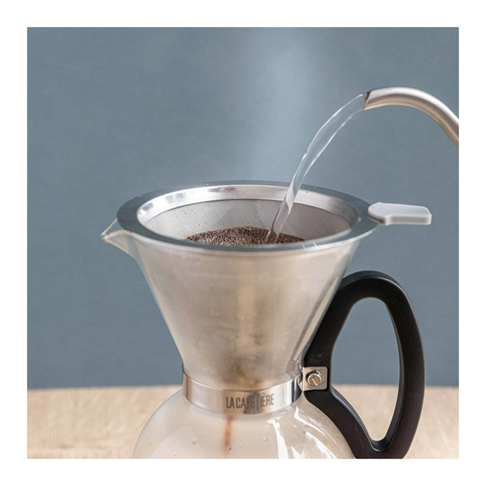 Dripper do kawy Pour Over La Cafetière – srebrny