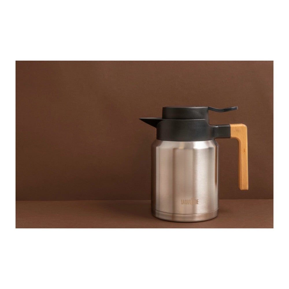 Dwuścienny dzbanek La Cafetière – srebrny, 1,2 l – zdjęcie 2