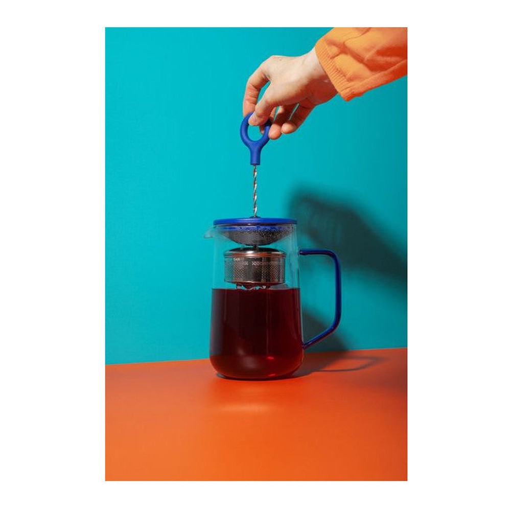 Dzbanek do herbaty z zaparzaczem La Cafetière – niebieski, 1,25 l – zdjęcie 4