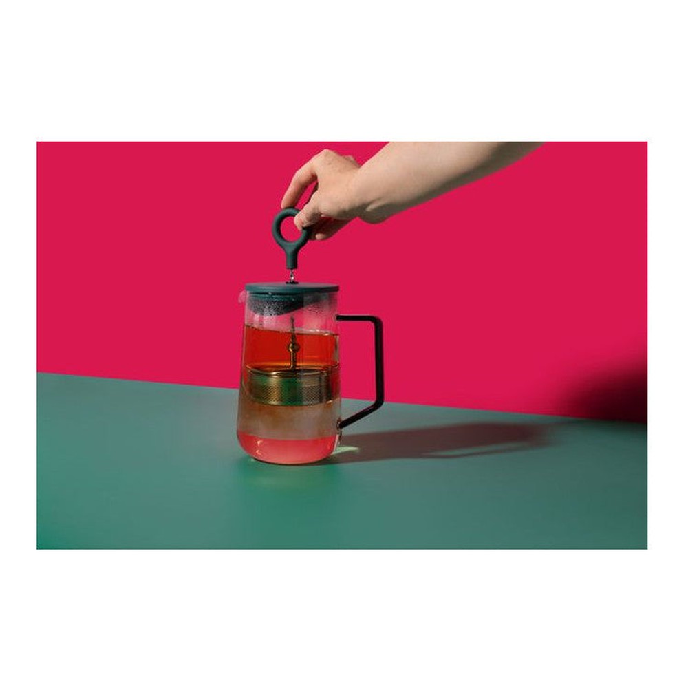 Dzbanek do herbaty z zaparzaczem La Cafetière – zielony, 1,25 l – zdjęcie 4