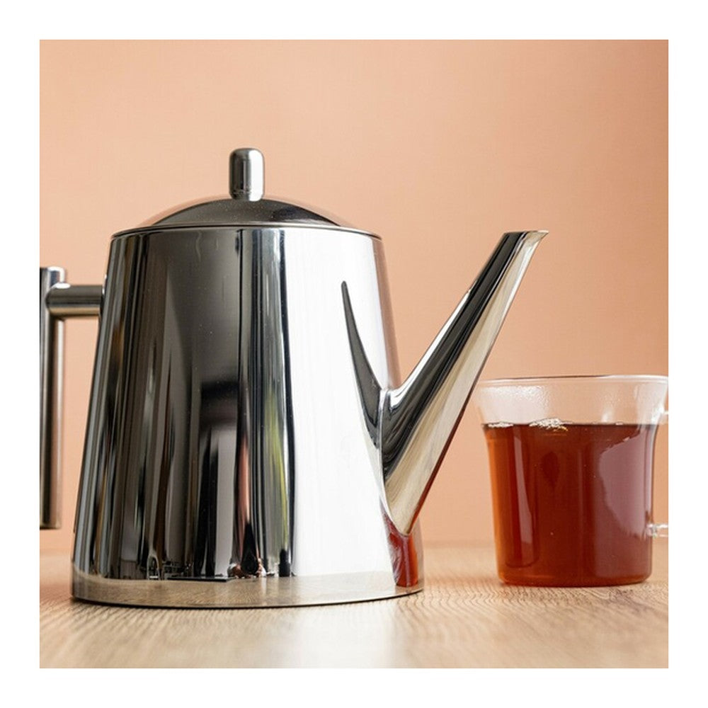Dzbanek z zaparzaczem La Cafetière – srebrny, 1,5 l – zdjęcie 2