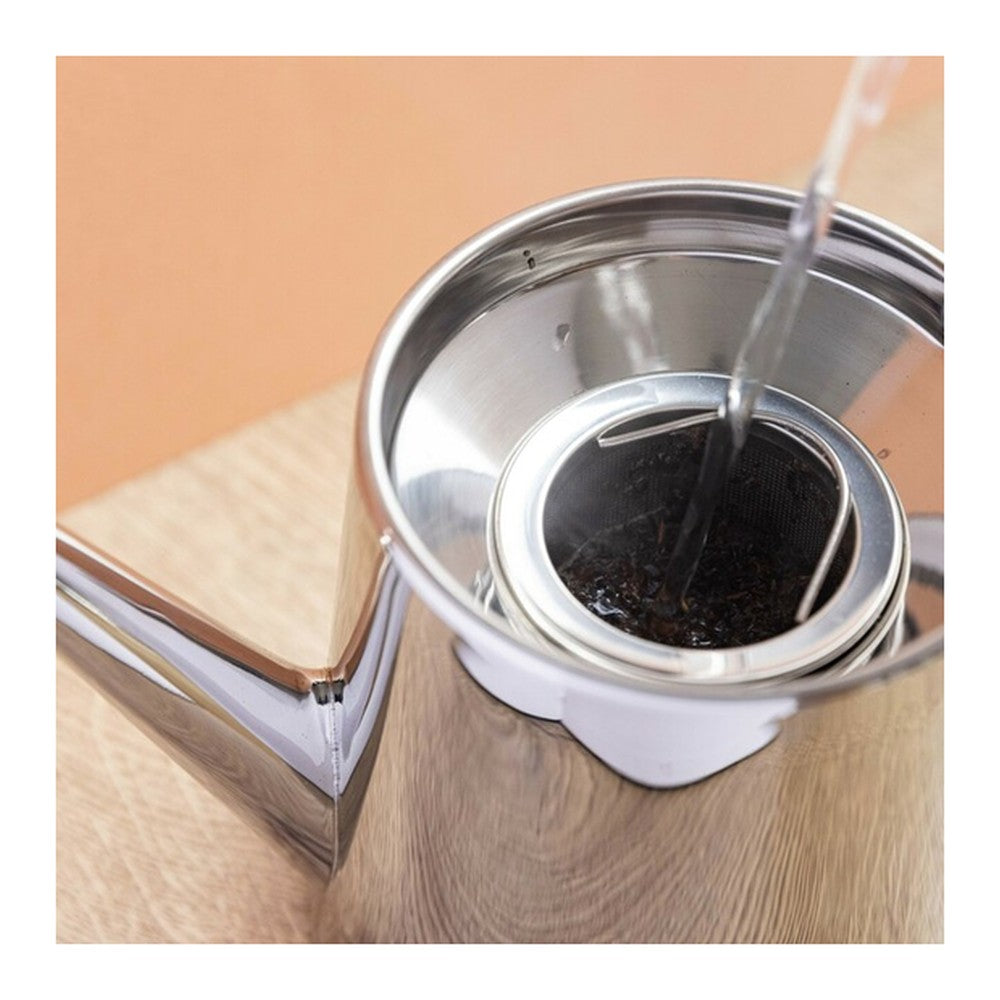 Dzbanek z zaparzaczem La Cafetière – srebrny, 1,5 l – zdjęcie 4