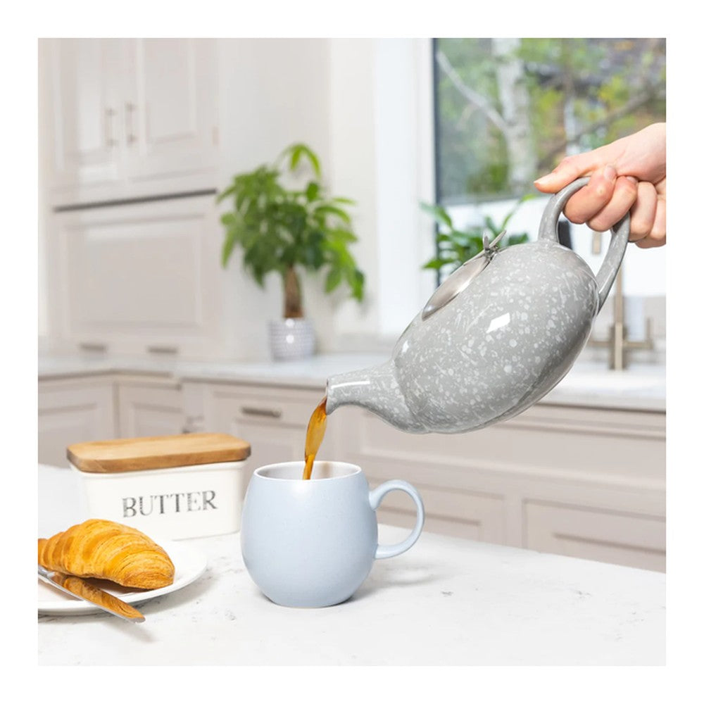 Dzbanek z zaparzaczem London Pottery Kitchen Craft – szary nakrapiany, 1 l – zdjęcie 2