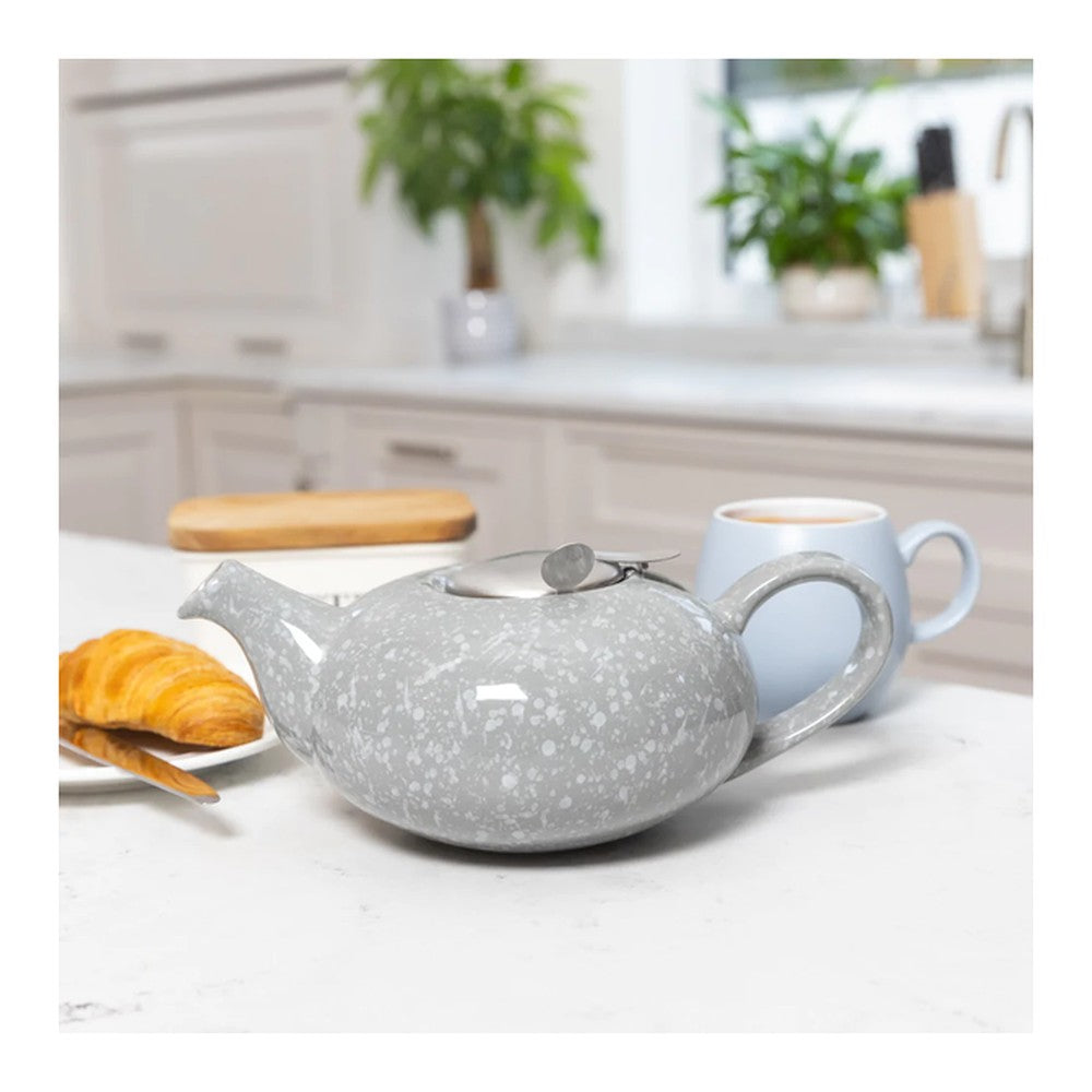 Dzbanek z zaparzaczem London Pottery Kitchen Craft – szary nakrapiany, 1 l – zdjęcie 3